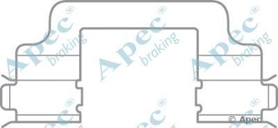 APEC BRAKING kit1083 -  Комплектующие, тормозные колодки
